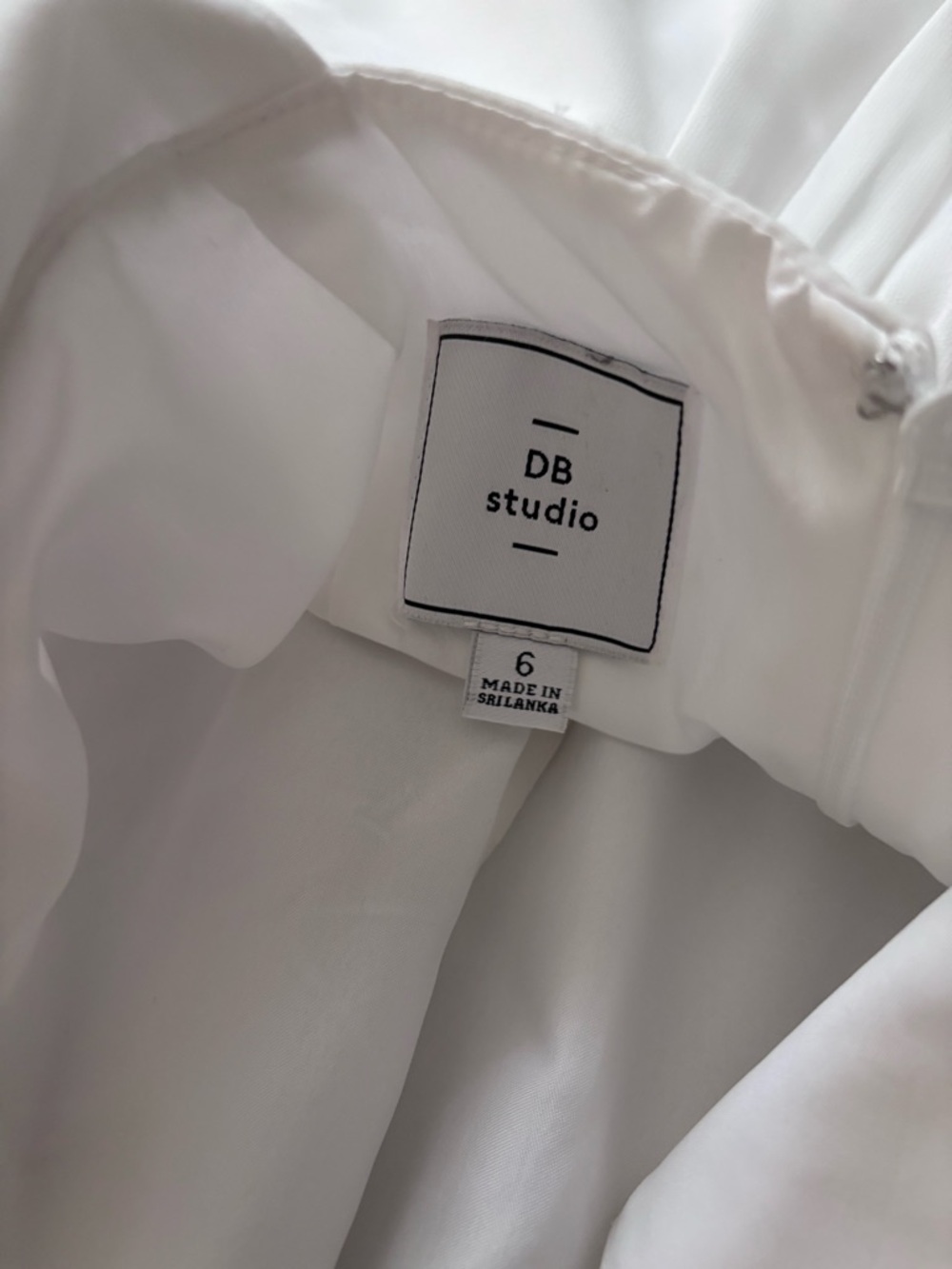 DB Studio White Wedding Dress